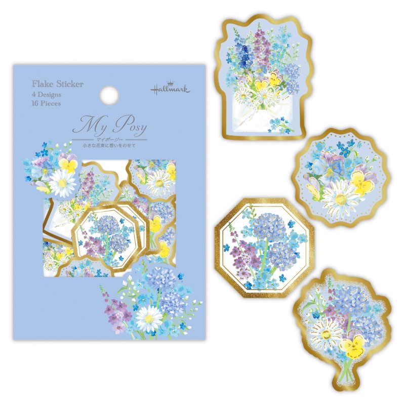 My Posy ブルー/フレークシール